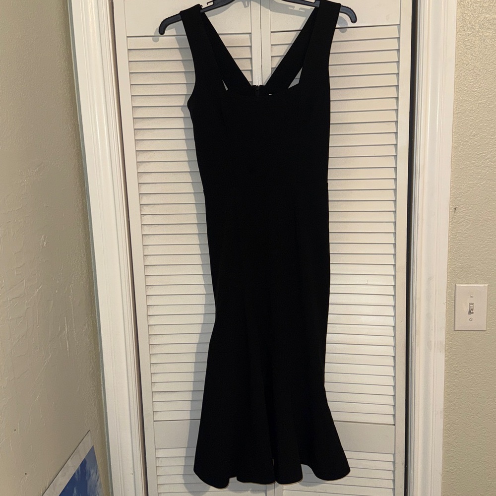 Dress the Population Black Midi Square Neck Dress - Picture 3 of 5